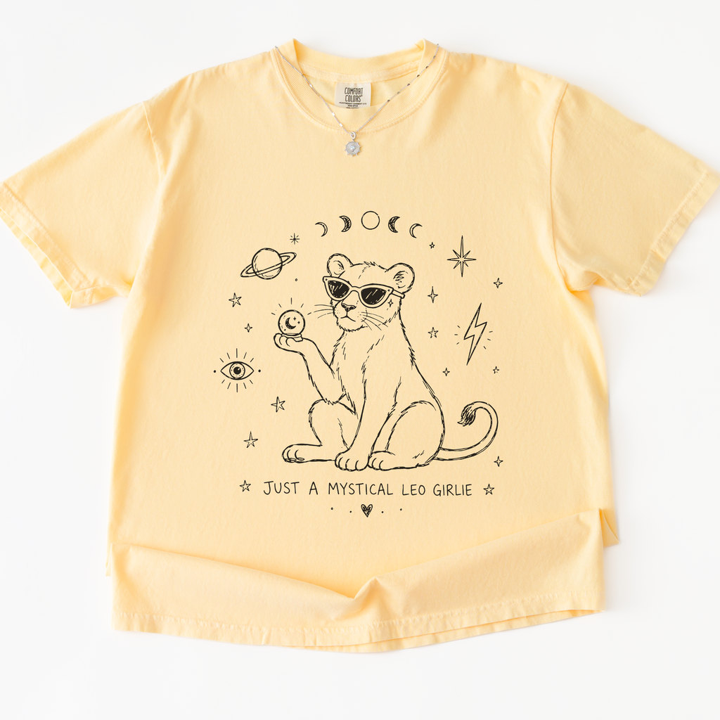 Just A Mystical Leo Girlie T-Shirt