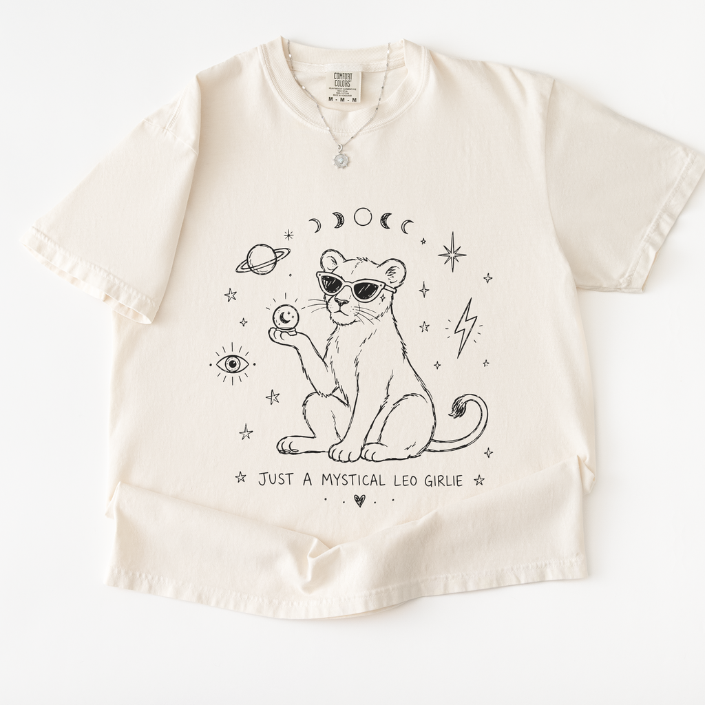 Just A Mystical Leo Girlie T-Shirt