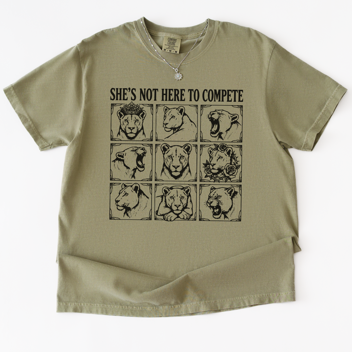 She's Not Here to Compete T-Shirt