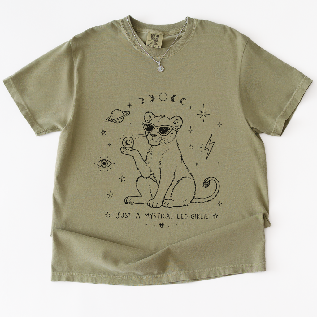 Just A Mystical Leo Girlie T-Shirt