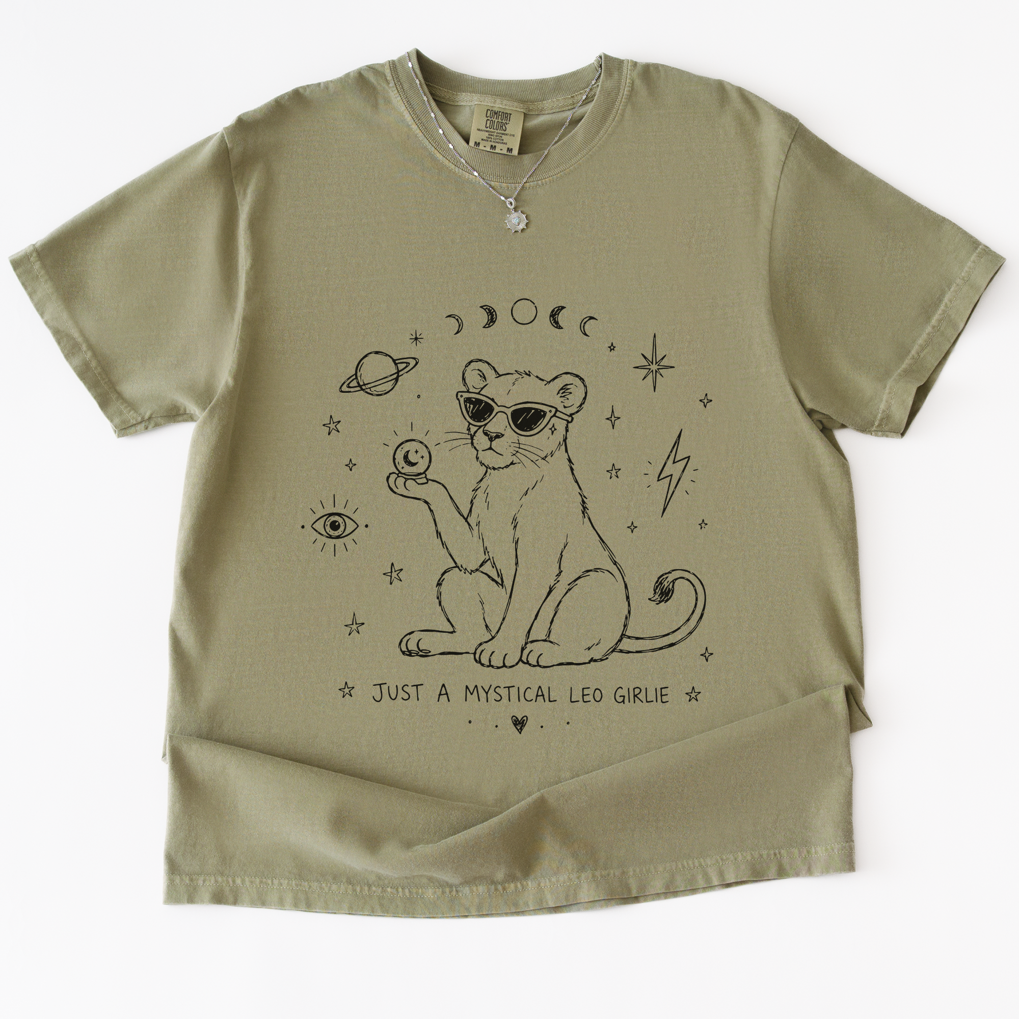 Just A Mystical Leo Girlie T-Shirt