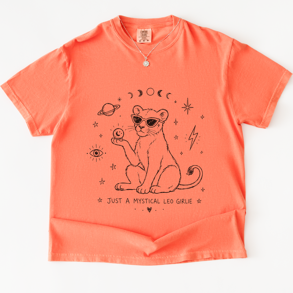 Just A Mystical Leo Girlie T-Shirt