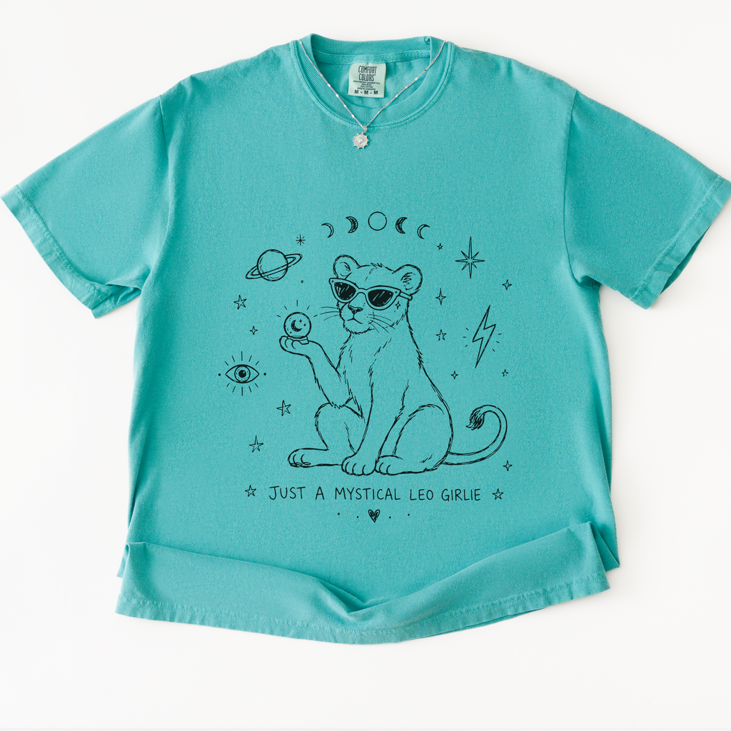 Just A Mystical Leo Girlie T-Shirt
