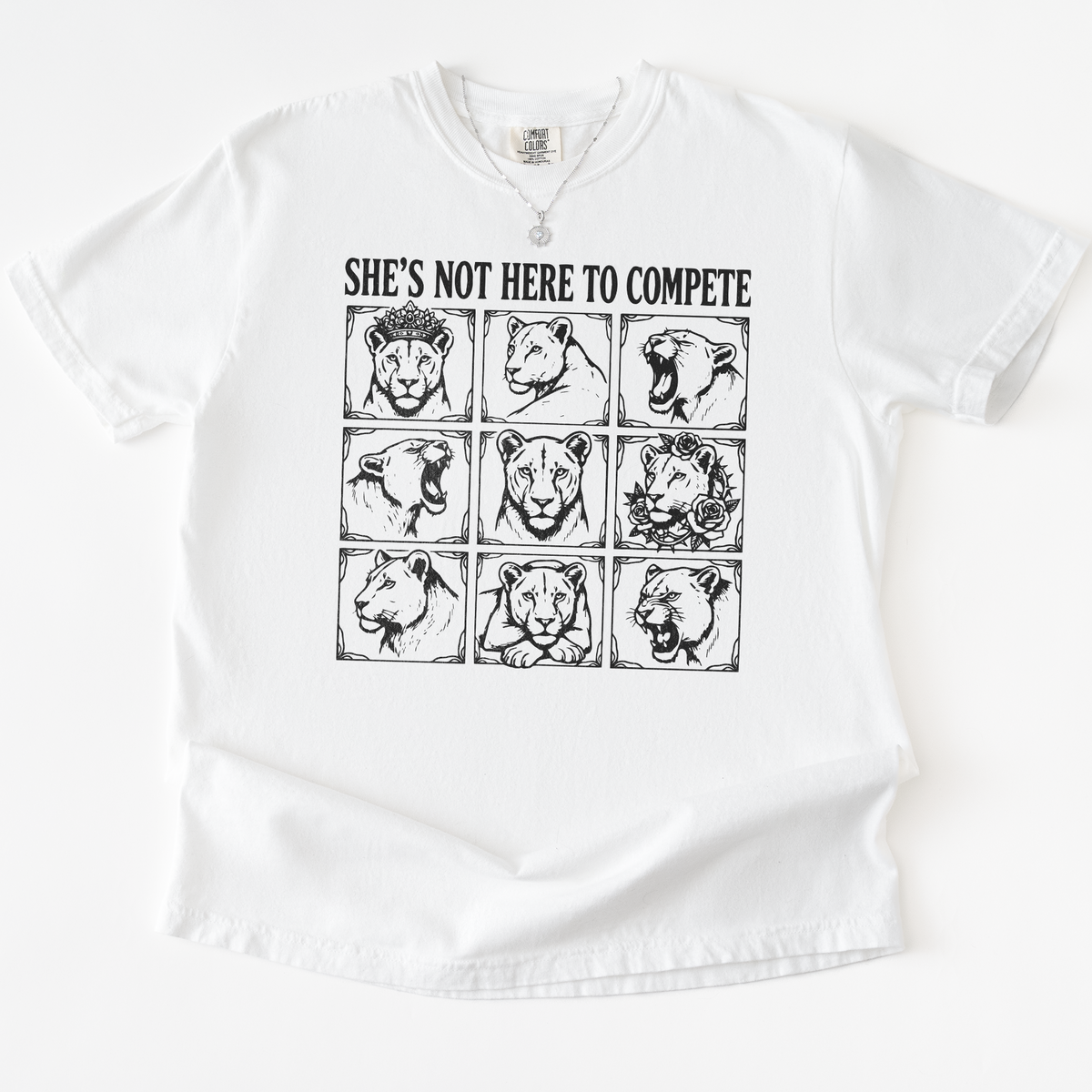 She's Not Here to Compete T-Shirt