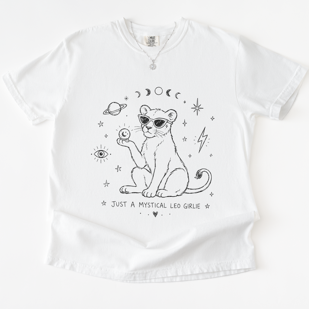 Just A Mystical Leo Girlie T-Shirt