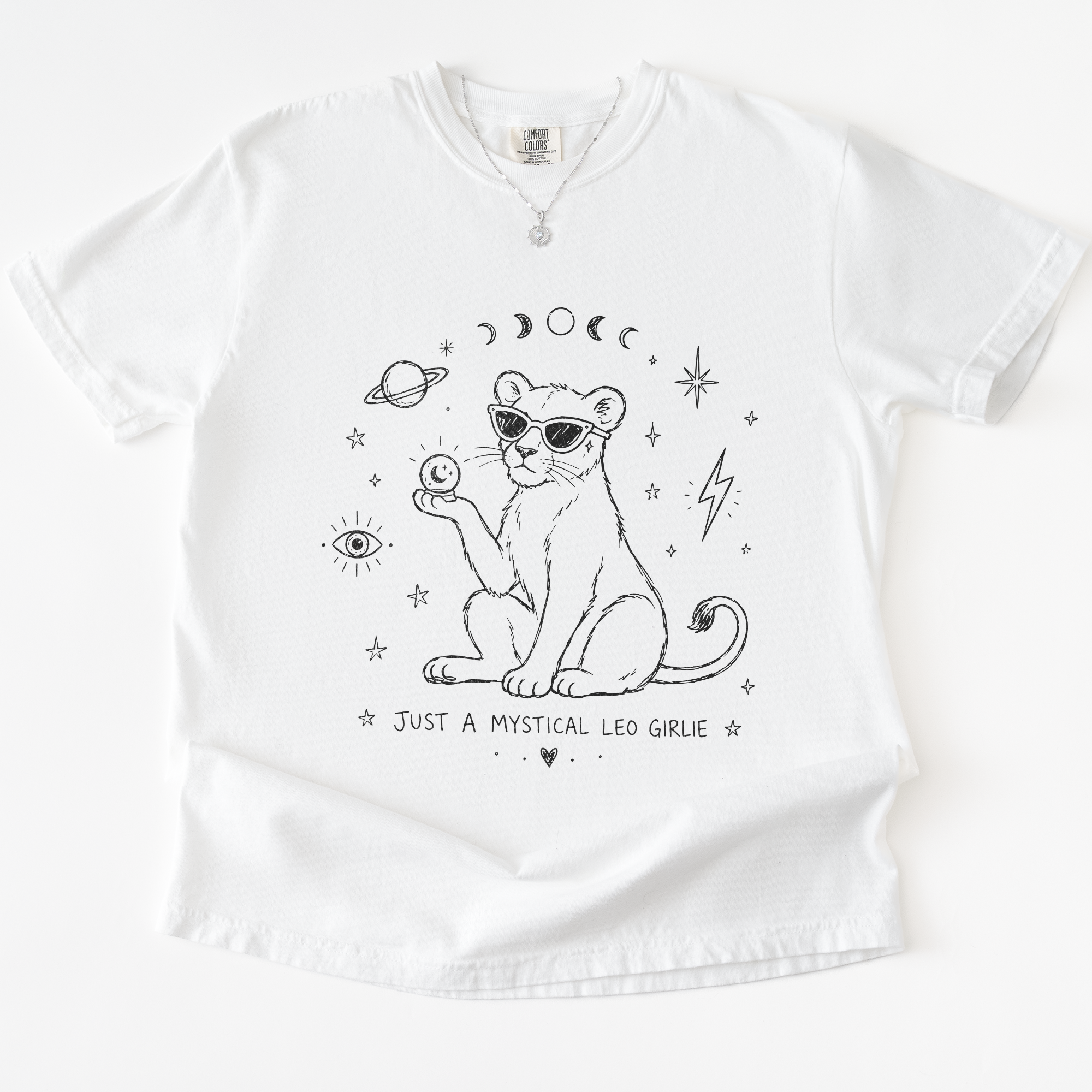 Just A Mystical Leo Girlie T-Shirt